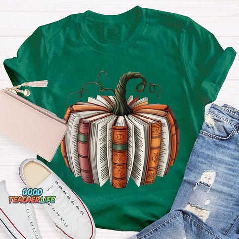 Pumpkin Books Halloween T-shirt