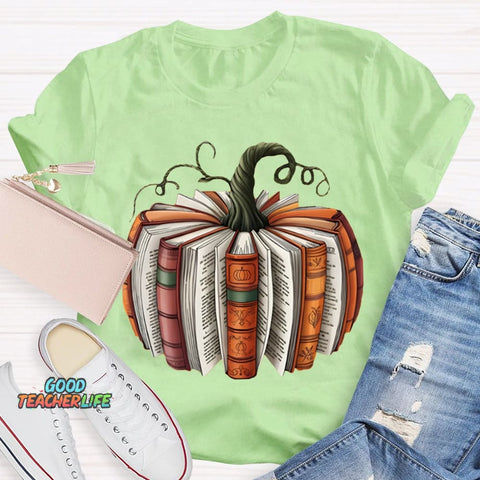 Pumpkin Books Halloween T-shirt
