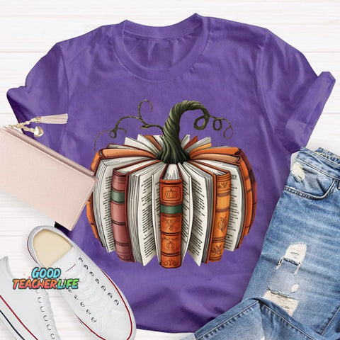 Pumpkin Books Halloween T-shirt