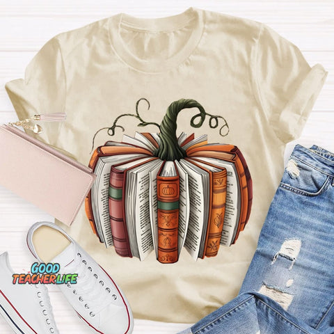 Pumpkin Books Halloween T-shirt