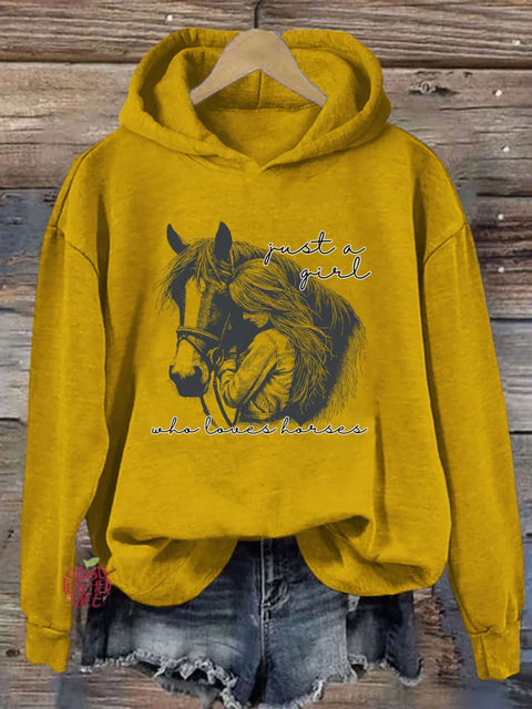 Just a Girl Who Loves Horses Hoodie