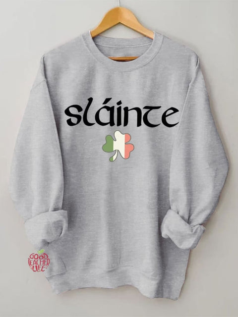 Women's St. Patrick's Day Slaince Print Sweatshirt