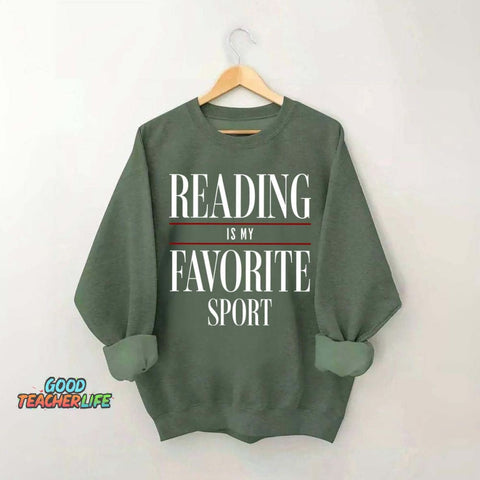 Reading Is my Favorite Sport Sweatshirt