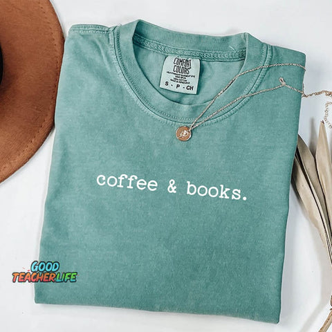 Coffee And Books Lover T-Shirt