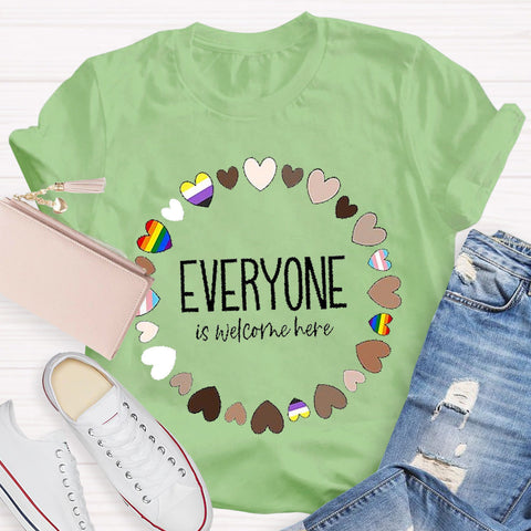 Everyone Is Welcome Teacher T-Shirt