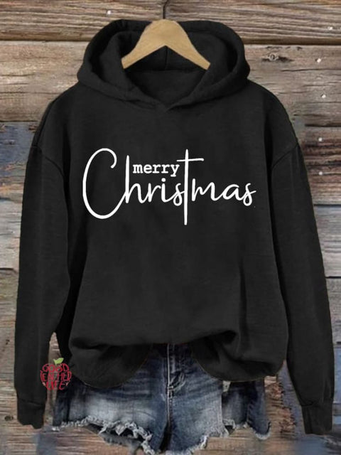 Women's Merry Christmas Print Casual Sweatshirt