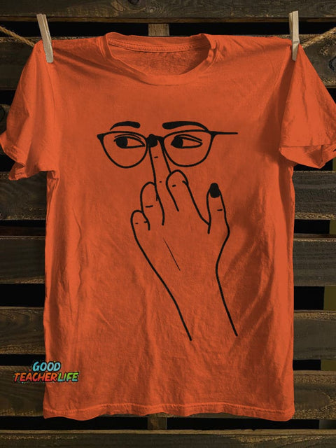 Pupiloves Glasses Finger Classic T-shirt