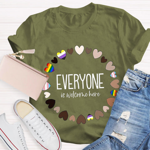 Everyone Is Welcome Teacher T-Shirt