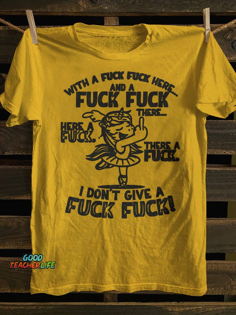 With A Fk Fk Here T-shirt
