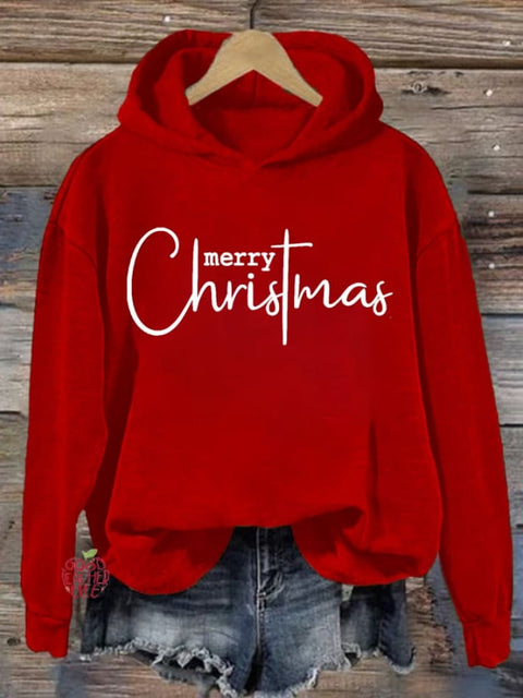 Women's Merry Christmas Print Casual Sweatshirt