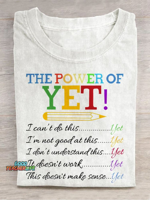 The Power of Yet Casual Print T-shirt