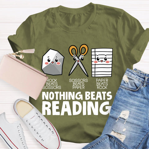 Nothing Beats Reading Teacher T-Shirt