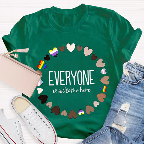 Everyone Is Welcome Teacher T-Shirt