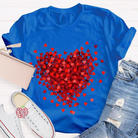 Let Love Fill Your Heart Teacher T-Shirt