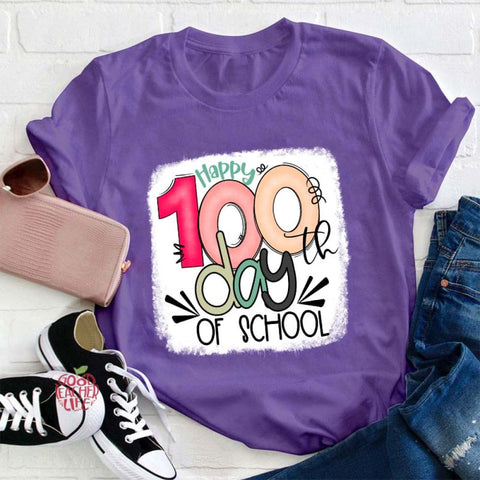 Happy 100th Days Of School Teacher T-Shirt