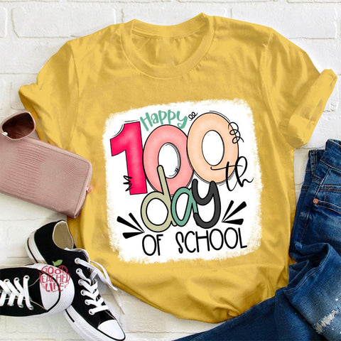 Happy 100th Days Of School Teacher T-Shirt