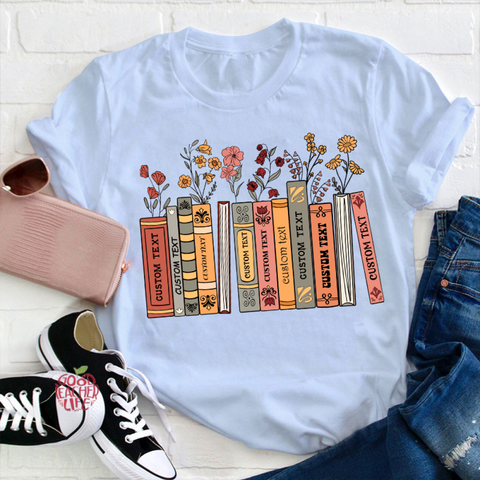 Personalized Favorite Books Teacher T-Shirt