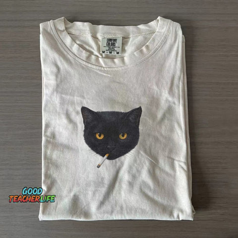 Smoking Cat T-shirt