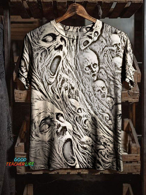 Horror Art Prints Casual T-shirt