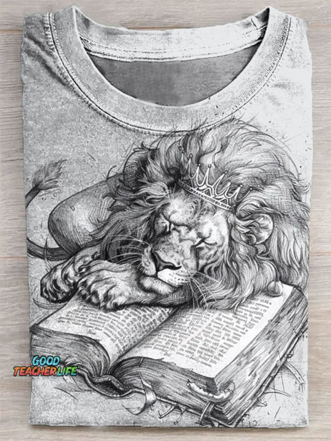 Lion Print Casual Top
