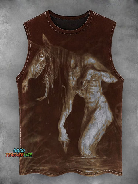Horror Art Print  Casual Tank Top