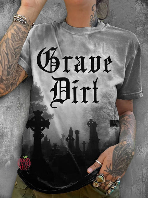 Dark Art Print Casual T-shirt