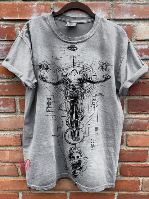 Dark Art Print Casual T-shirt