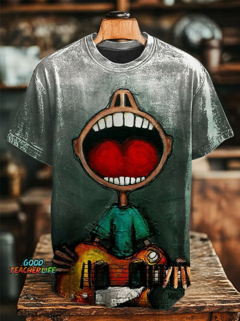 Art Print Casual Top