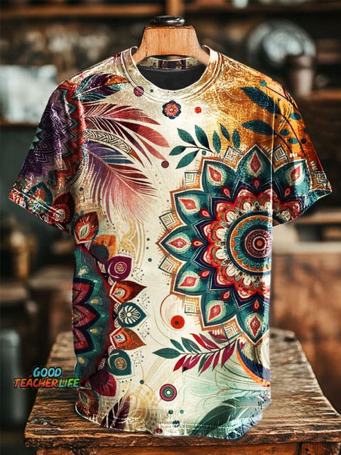 Mandala Art Print Casual Top
