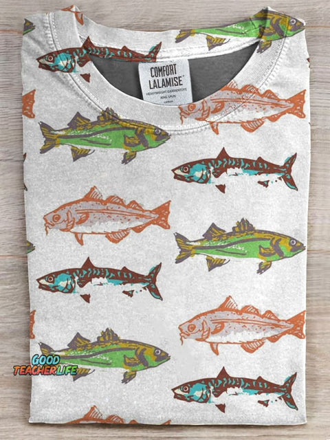 Illustration Art Print Casual T-shirt