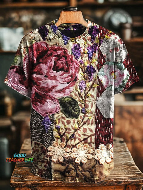Floral Art Printed Casual Top