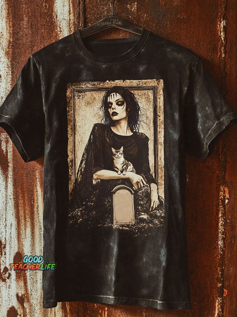Dark Art Print Casual Top
