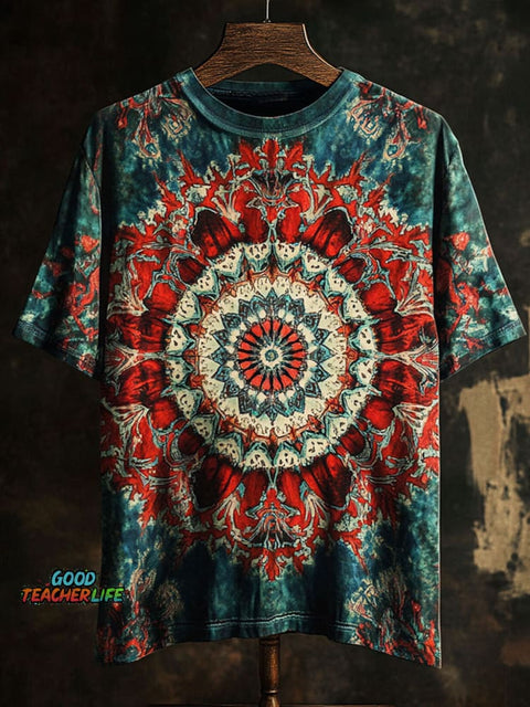 Mandala Art Print Casual T-shirt