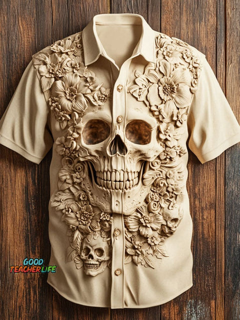 Skull Print Casual Shirt