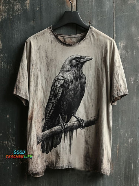 Dark Crow Art Print Casual T-shirt