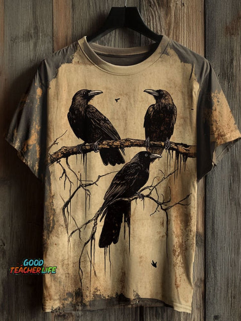 Dark Crow  Art Print Casual T-shirt