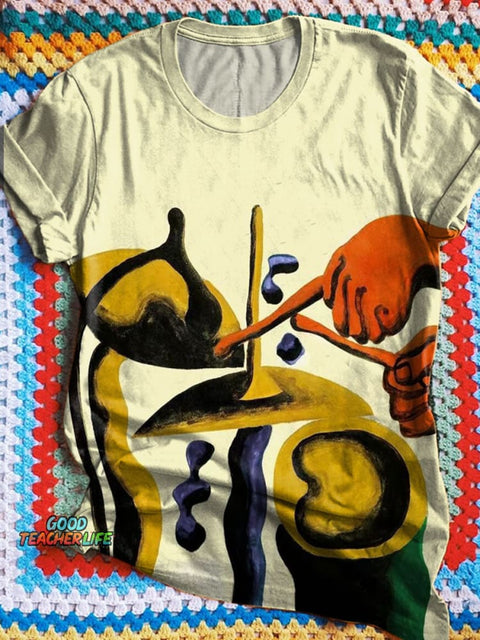 Art Print Casual T-shirt
