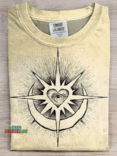 Eye of Providence Print Casual T-shirt