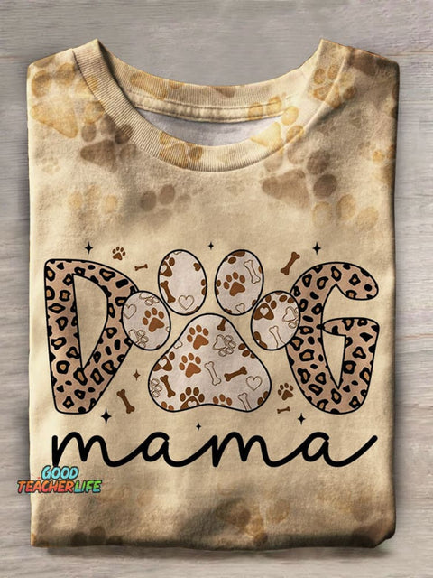Dog Mama Prints Casual T-shirt