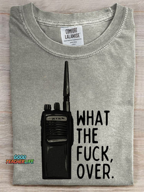 What The Fuck Over Prints Casual T-shirt