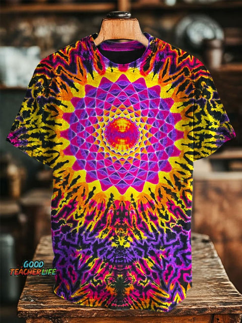 Kaleidoscope Art Prints Casual T-shirt