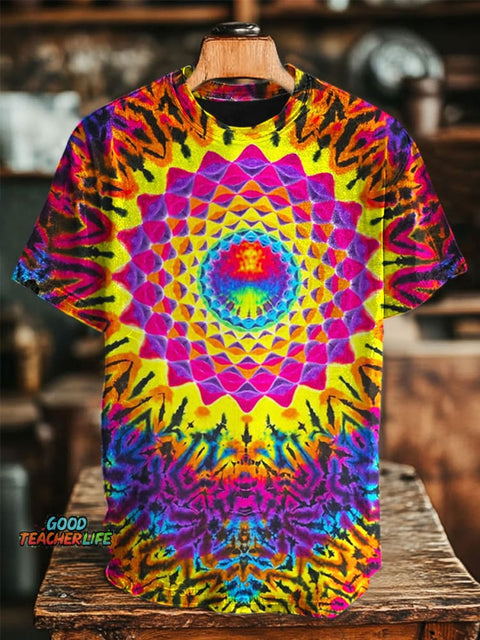 Kaleidoscope Art Prints Casual T-shirt