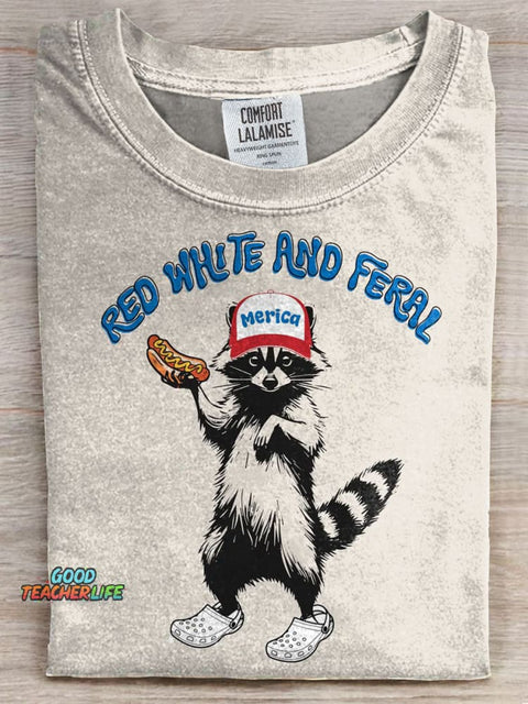 Funny July 4th Prints Casual T-shirt