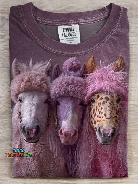 Horse Art Prints Casual T-shirt