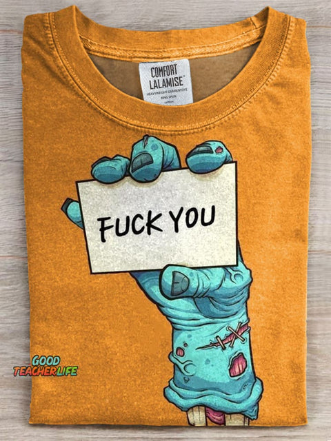 Fuck You Prints Casual T-shirt