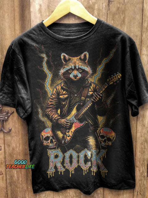 Rock Prints Casual T-shirt
