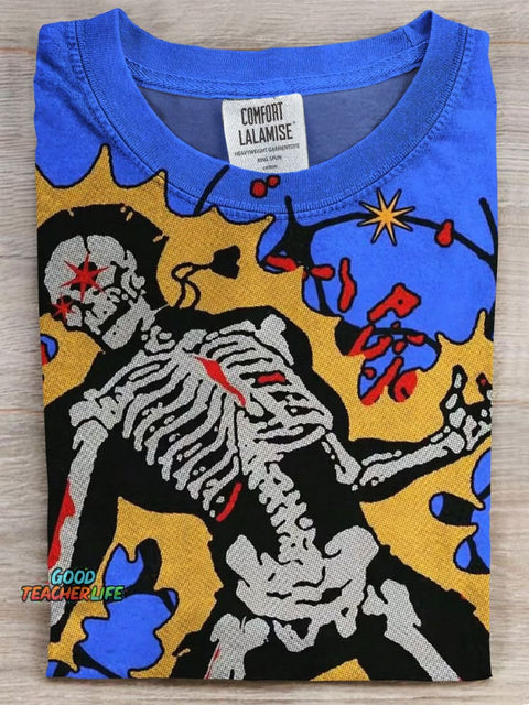 Skull Prints Casual T-shirt