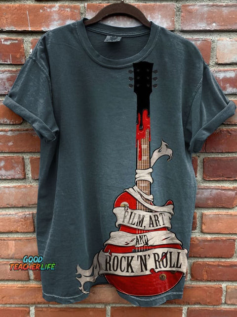 Guitar Art Prints Casual T-shirt
