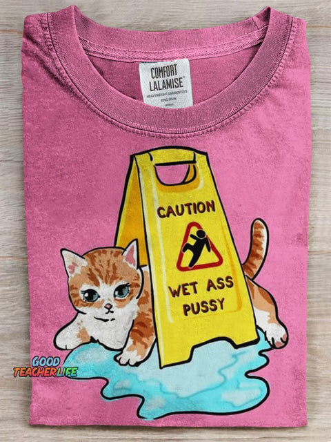 Cat Prints Casual T-shirt