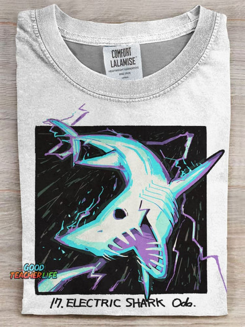 Shark Prints Casual T-shirt